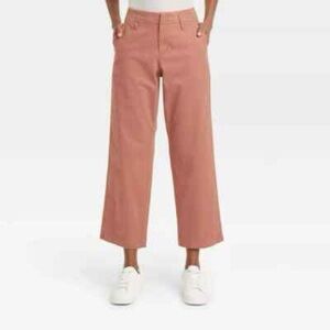 A New Day Pant Wide Leg Cropped Pink size 4